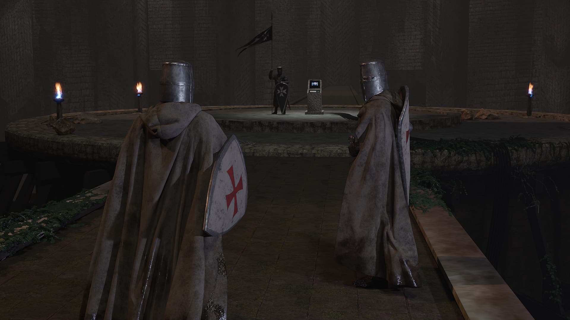 Image of adventurers getting to a synthetic terminal